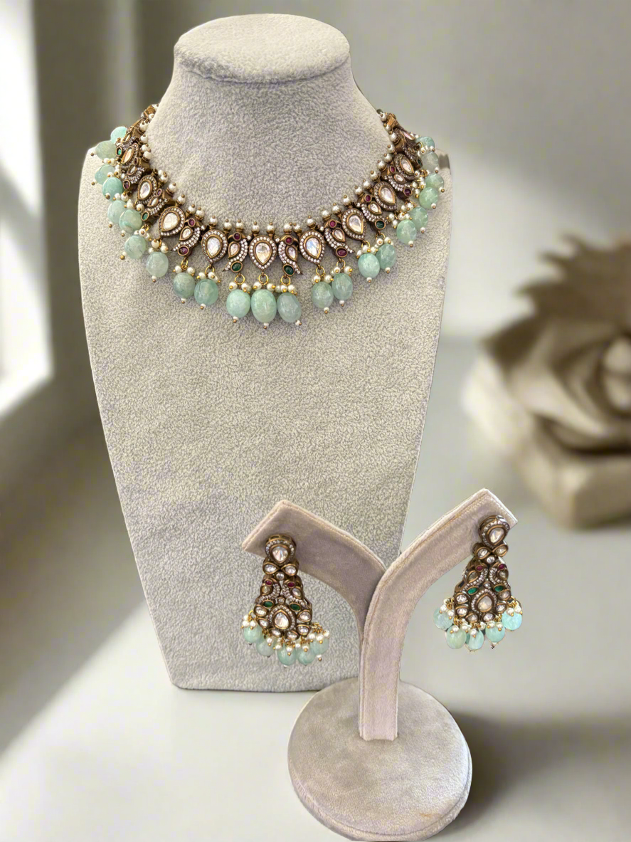 Victorian Polki semi precious set