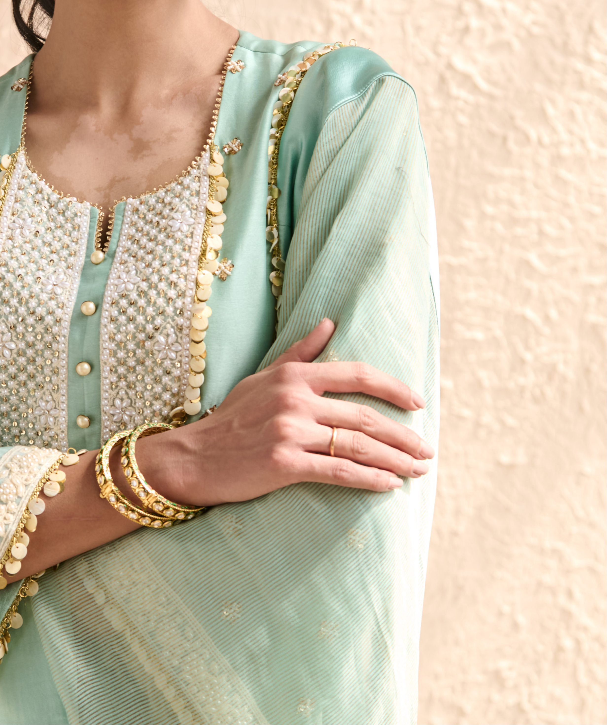 Polki gold plated Kadas