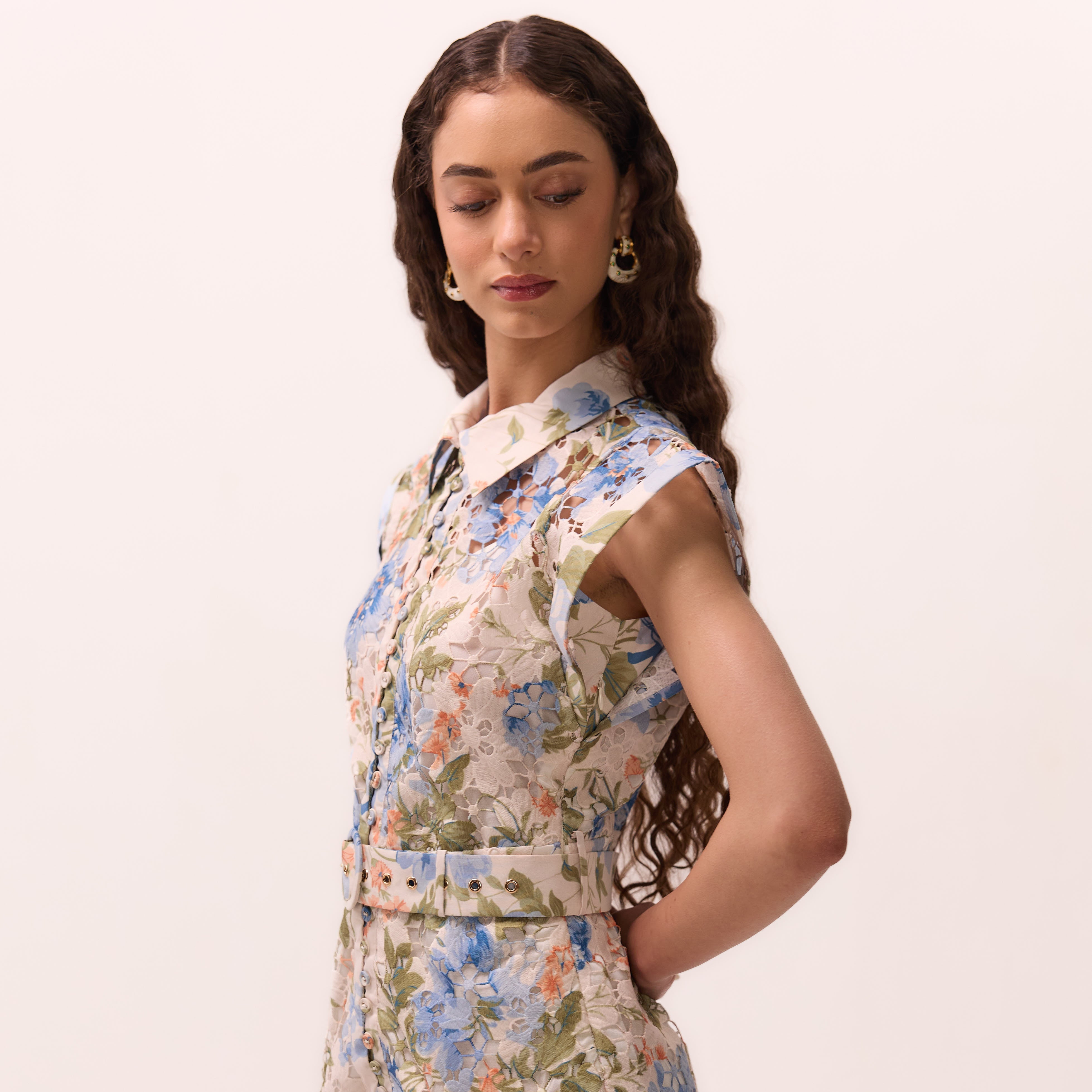 White Gold Vogue Earrings