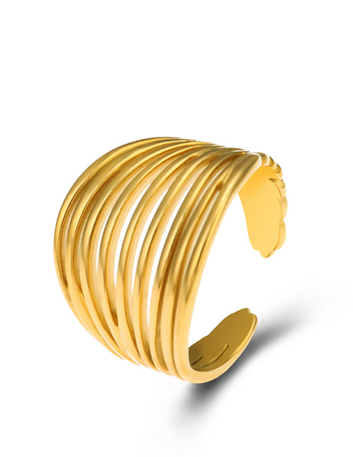 Gold Hollow Ring