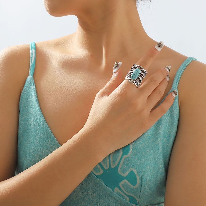 Metallic Silver Ring