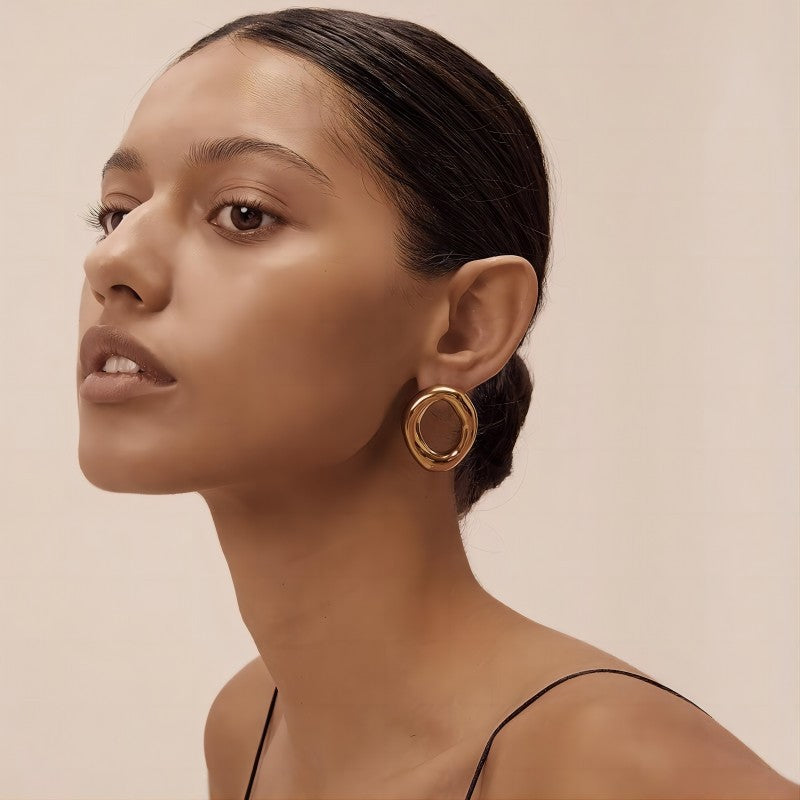 Gold Minimalist Studs