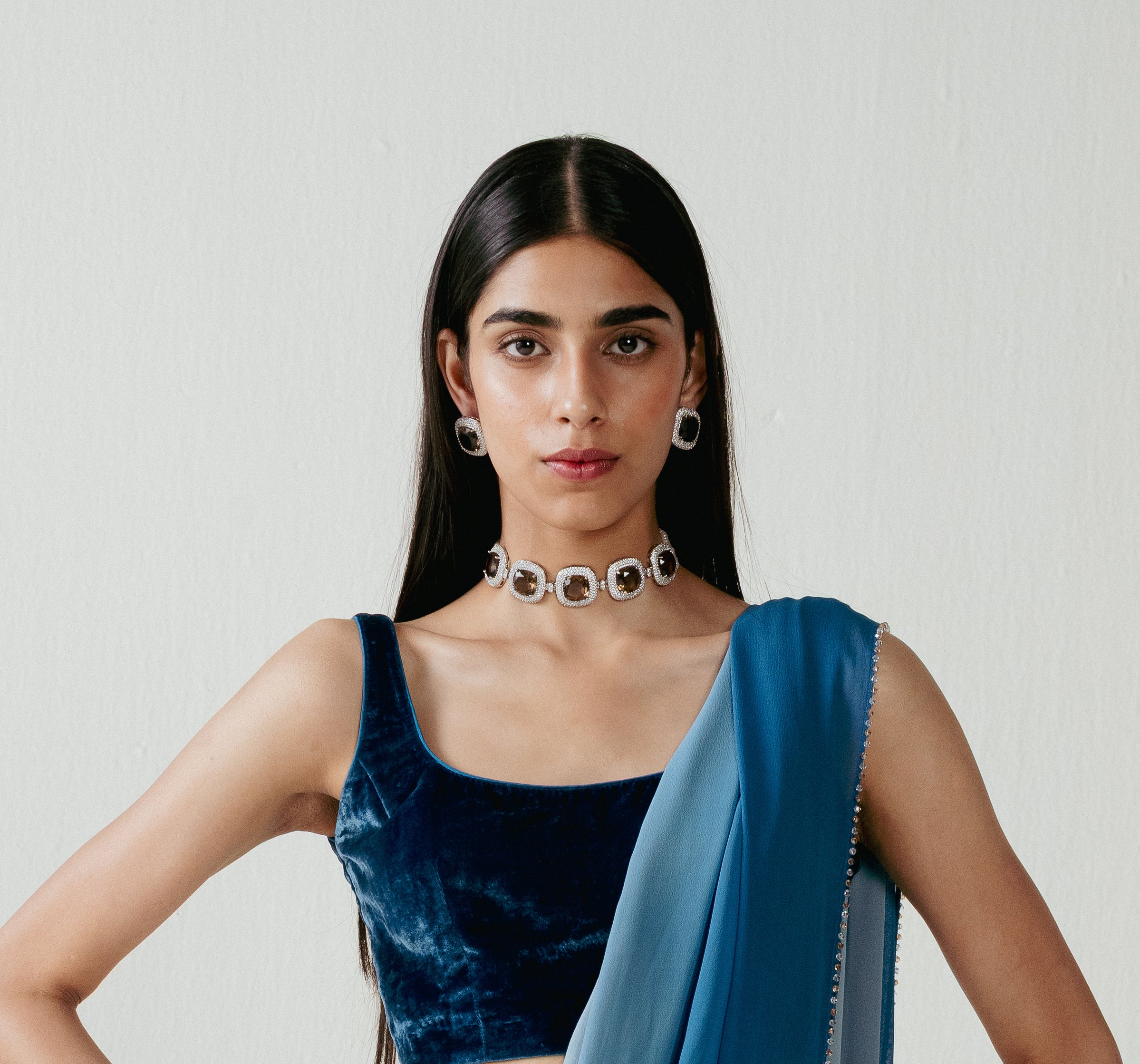 Diamond Pearl Choker Cocktail Set