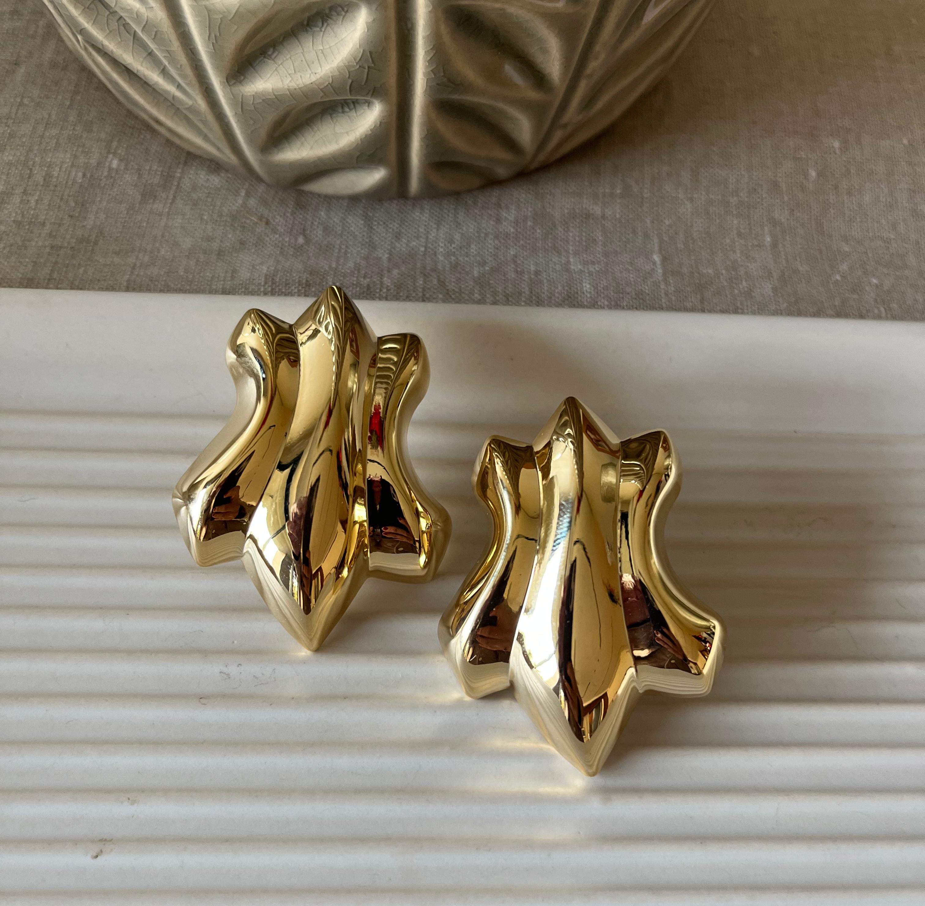 Gold Statement Studs