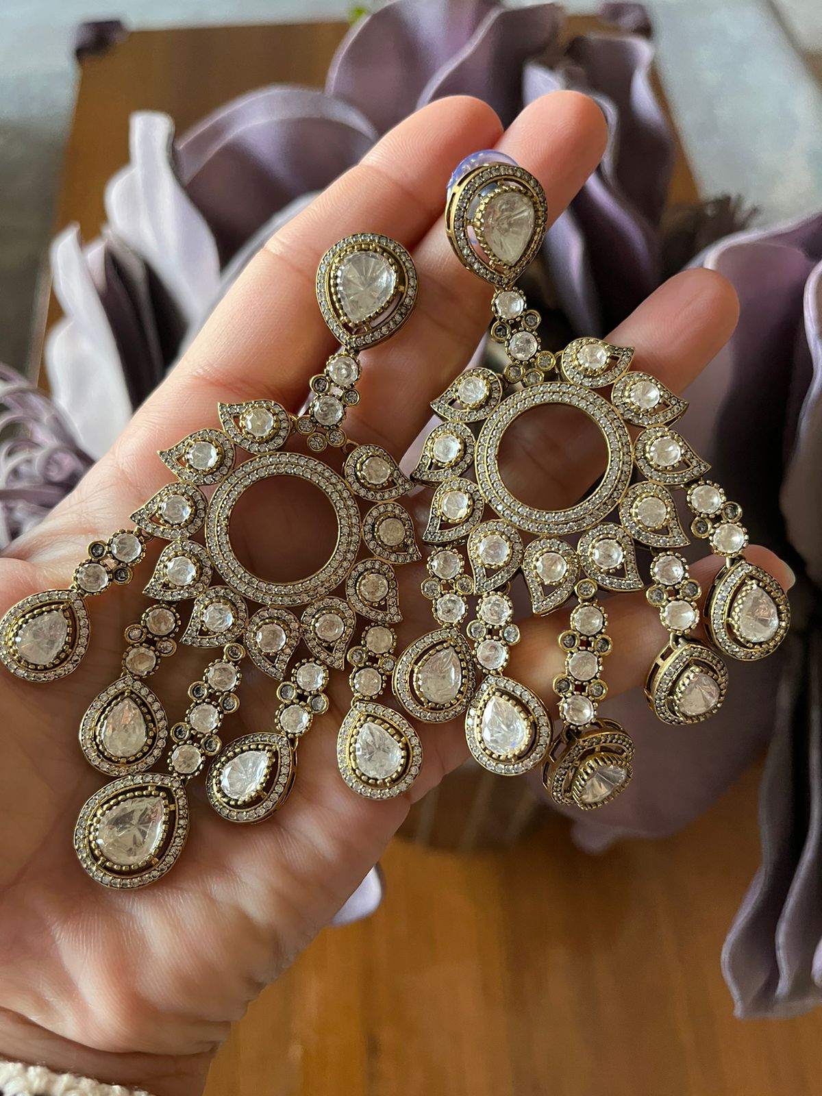 Victorian Polki Chaandbalis