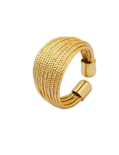 Gold Layered Thread Wrap Ring